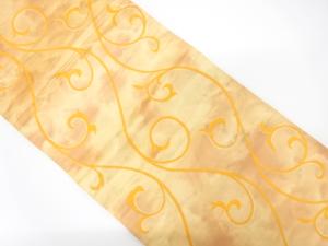 アンティーク　唐草模様織り出し袋帯（材料）